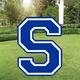 Royal Blue Collegiate Letter (S) Corrugated Plastic Yard Sign, 30in